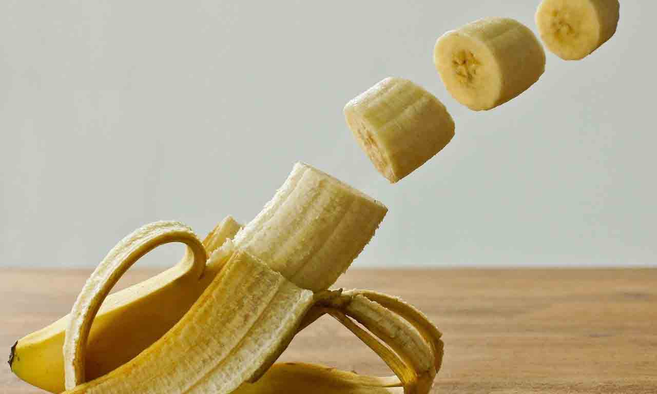 small pieces of banana